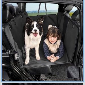 New Heavy Duty Leatherette Large Space Dog Car Seat Cover For Back Seat